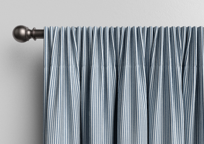 Nautical Stripes, Navy - Made to Measure Curtains - Image 9